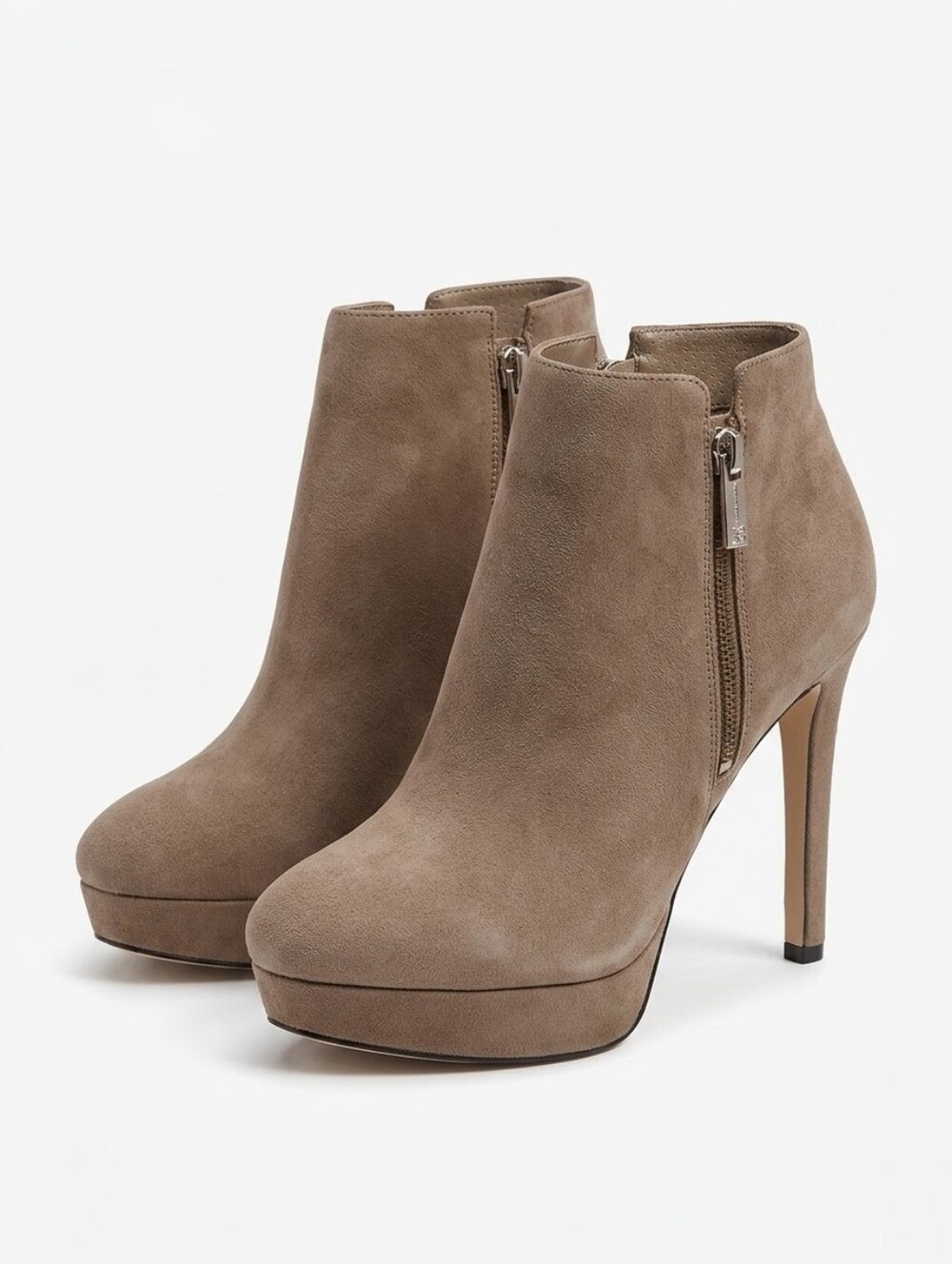 Jessica Simpson Rivera Suede Booties In Taupe Size 8.5 New In Box